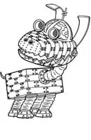 Robot kleurplaat 10