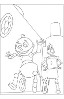 Robot kleurplaat 14