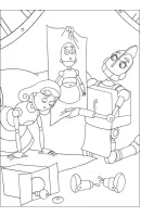 Robot kleurplaat 17