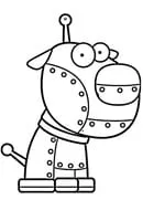 Robot kleurplaat 2