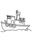 Schepen kleurplaat 12