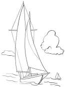 Schepen kleurplaat 15