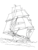 Schepen kleurplaat 16