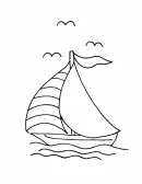 Schepen kleurplaat 3