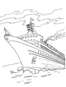 Schepen kleurplaat 4