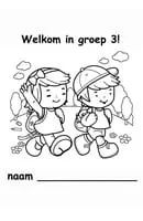 School kleurplaat 12