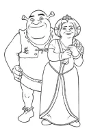 Shrek kleurplaat 8