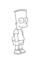 Simpsons kleurplaat 1