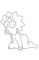 Simpsons kleurplaat 11