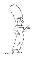 Simpsons kleurplaat 12