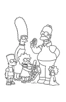 Simpsons kleurplaat 3