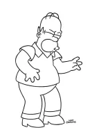 Simpsons kleurplaat 5