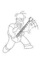 Simpsons kleurplaat 6