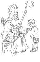Sinterklaas kleurplaat 1