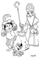 Sinterklaas kleurplaat 7