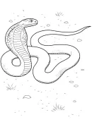 Slangen kleurplaat 3