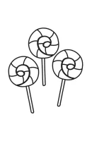 Snoep kleurplaat 5