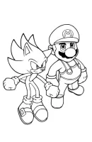 Sonic kleurplaat 10