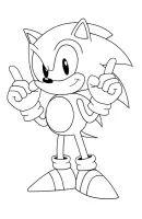 Sonic kleurplaat 12
