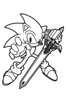 Sonic kleurplaat 13