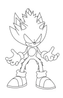Sonic kleurplaat 20