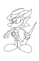 Sonic kleurplaat 3