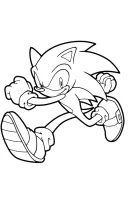 Sonic kleurplaat 4