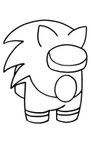 Sonic kleurplaat 6