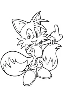 Sonic kleurplaat 7