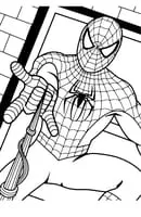 Spiderman kleurplaat 1