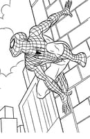 Spiderman kleurplaat 12