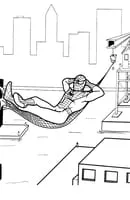 Spiderman kleurplaat 13