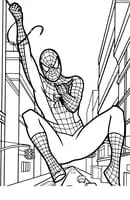 Spiderman kleurplaat 17