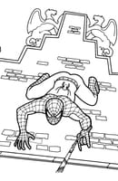 Spiderman kleurplaat 18