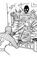 Spiderman kleurplaat 19