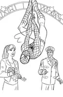 Spiderman kleurplaat 2