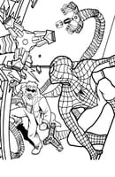Spiderman kleurplaat 6