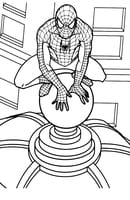 Spiderman kleurplaat 7