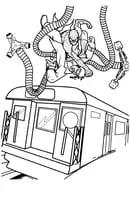 Spiderman kleurplaat 9