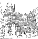 Steden kleurplaat 19