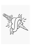 Tattoo kleurplaat 4