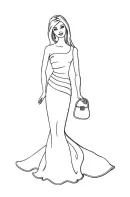 Topmodel kleurplaat 21
