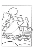 Transport kleurplaat 1