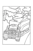 Transport kleurplaat 11