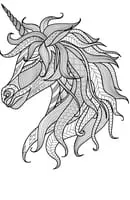 Unicorn kleurplaat 13
