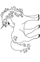 Unicorn kleurplaat 19