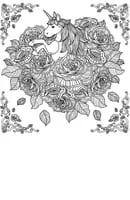 Unicorn kleurplaat 24