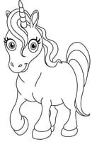 Unicorn kleurplaat 29