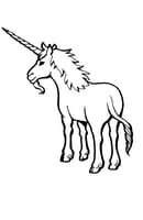 Unicorn kleurplaat 4