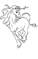 Unicorn kleurplaat 6